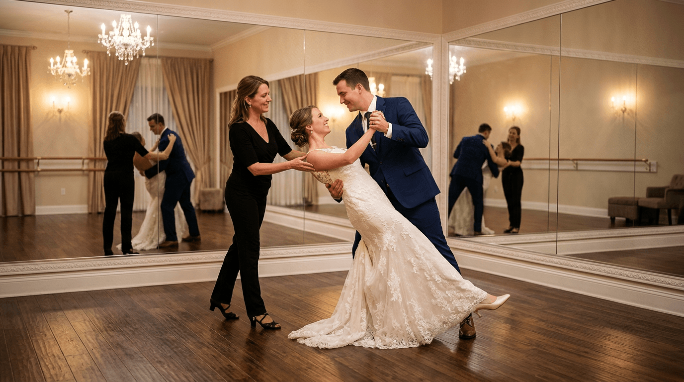 Wedding dance preparation